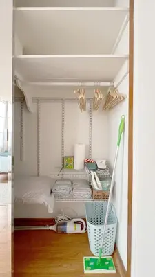 a room with shelves and a bed in it at Charming 1BR in Prime Santa Monica Walk to Beach in Los Angeles