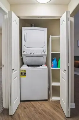 a refrigerator with a tv on top of it at Modern 1bd apt in Marina del Rey w Free Parking in Los Angeles