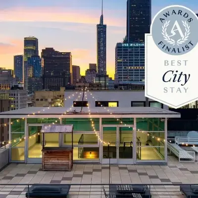 Skyline Lofts by AvantStay: a multi-level industrial-chic retreat in DTLA with rooftop views soaring ceilings steps to dining music culture