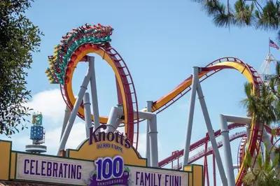 a roller coaster at a theme park at Elegant Escape 10 Min from Disneyland With Pool & GYM in Santa Ana