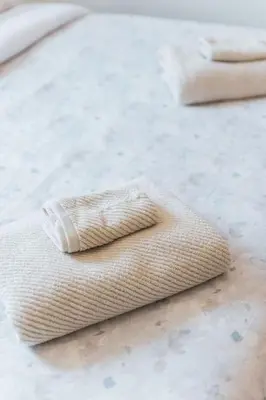 a white napkin sitting on top of a table at Quaint Updated 2 bedroom 1 bathroom Cottage Near Larchmont Village in Los Angeles