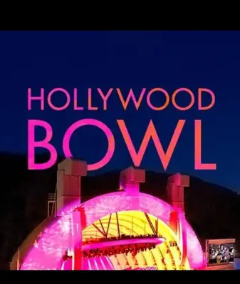 a sign that says holly wood bowl at night at Heart of Hollywood Walk of Fame - Free Parking, Pool, Gym, Rooftop Views, centrally located, WIFI in Los Angeles