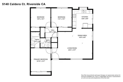 a floor plan of a house at Spacious Fully Furnished 3BR Fully Fenced Home in Riverside