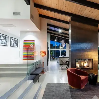 Hillside Luxury MidCentury Modern Spa Retreat View