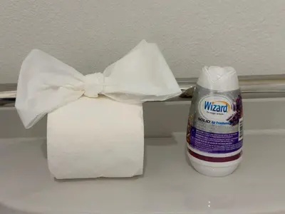 a can of milk next to a box of toilet paper at Florentine Motel And Studio in Bell