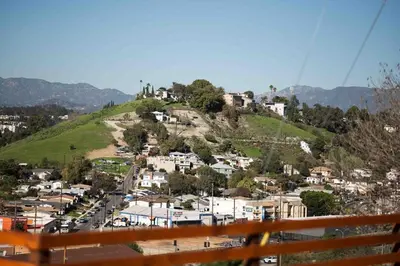 a view of a town on a hill at University Hill Home With City Views, Hot Tub and 3 Parking Spots in Los Angeles