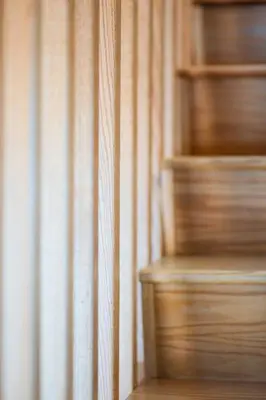 a blurry image of a book shelf in a room at University Hill Home With City Views, Hot Tub and 3 Parking Spots in Los Angeles