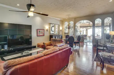 a living room with a couch and a table at Beachfront Living in Long Beach 2,500 Sq Ft Condo in Long Beach