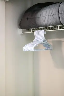 a bunk bed with a pillow on a shelf at Newly Remodeled 2BR Apt | Mins to Disney | Arcade in Placentia