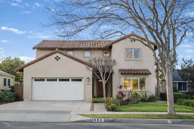 a house with a white garage at Luxury Retreat with Private Yard close to Beaches and FIFA Sleeps 10 in Torrance