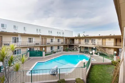 a view of the pool at residence inn corpus christi at Americas Best Value Inn & Suites Anaheim in Anaheim