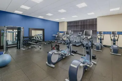a gym with a bunch of treadms and cardio machines at Hampton Inn & Suites LAX El Segundo in El Segundo