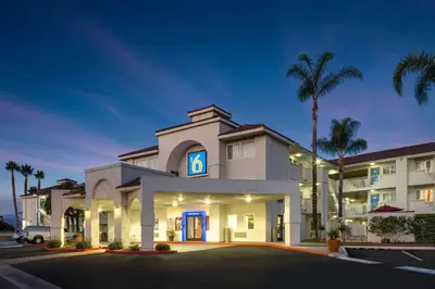 a hotel with a sign on the front of it at Motel 6-Ventura, CA - South in Ventura