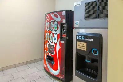 an ice machine is next to a wall at Sleep Inn & Suites Bakersfield North in Bakersfield