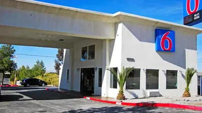 a k rite aid building with a sign on it at Motel 6 Victorville in Victorville