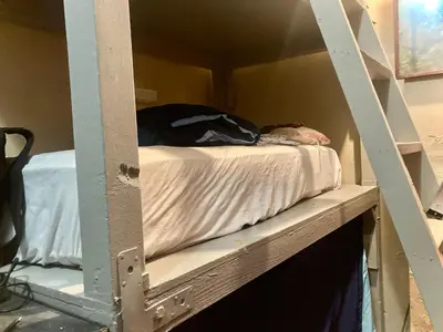 a bunk bed in a room with at Artist Housing - Downtown in Los Angeles