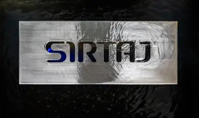 a metal sign with the word spirit on it at SIRTAJ – Beverly Hills in Los Angeles