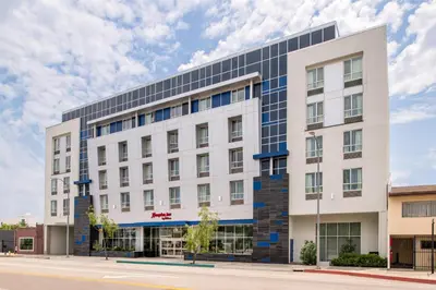 a rendering of the front of the building at Hampton Inn by Hilton North Hollywood in North Hollywood