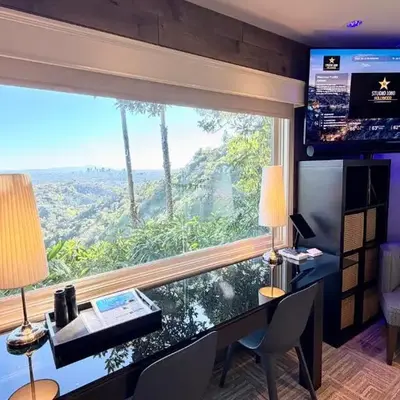 HOLLYWOOD HILLS JETLINER VIEWS at STUDIO 1080 HOLLYWOOD