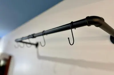a microphone hanging on a wall at Hyland Inn near Pasadena Civic Center in Pasadena