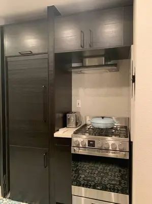 a kitchen with a stove and a stove top oven at The Best Santa Monica Beach Area, Any days,Newly Remodeled in Los Angeles