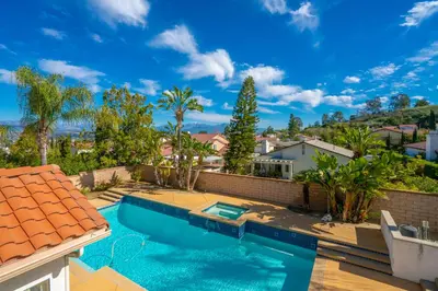 an image of a swimming pool on a house at @ Marbella Lane - Captivating Home in Rowland Hts in Rowland Heights