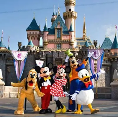 a group of mario and mickeys in front of a castle at Luxury home near Disney land. Entire place! in Orange