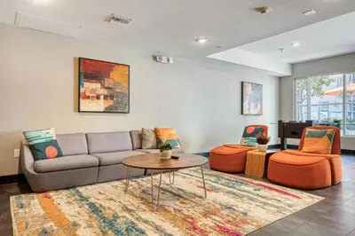 a living room with a couch and two chairs at North Hollywood 2BR w Gym Pool nr TJ LAX-880 in Los Angeles