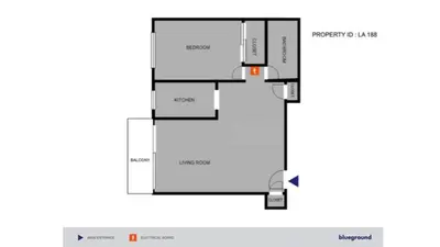 a schematic diagram of the experimental facility at Brentwood 1BR w Outdoor Pool nr UCLA Downtown LAX-188 in Los Angeles
