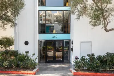 a building with a sign that reads at Redondo Beach 1BR w Pool Gym WD nr Beach LAX-615 in Redondo Beach
